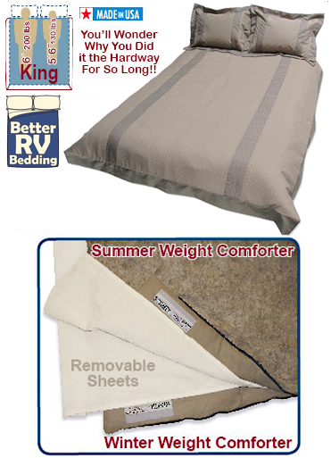 Zippered RV Bedding, RV Bedding Sets